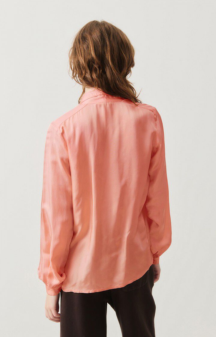 American Vintage Chemise Femme Luabird - FLAMANT ROSE 61 Manches Longues Rose - H24