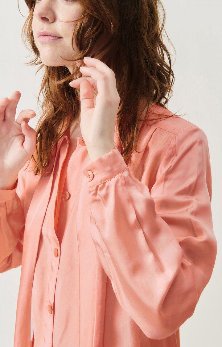 American Vintage Chemise Femme Luabird - FLAMANT ROSE 61 Manches Longues Rose - H24