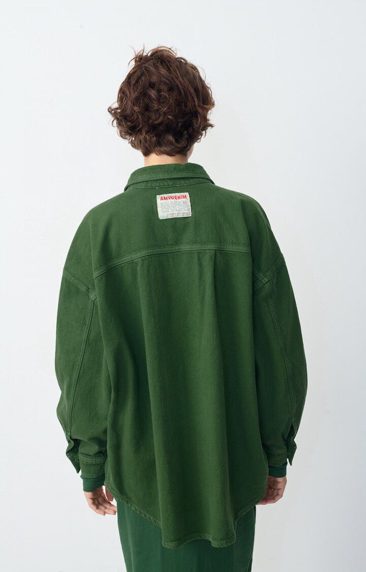 American Vintage Chemise Femme Nyolow - KAKI SURTEINT 50 Manches Longues Vert - H24