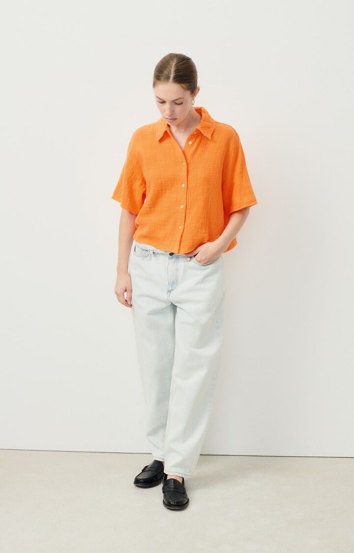 American Vintage Chemise Femme Oyobay - ORANGE Orange - E23