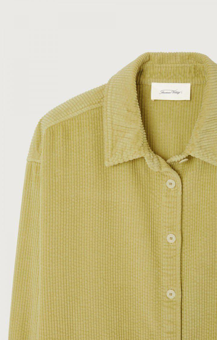 American Vintage Chemise Femme Padow - ARGAN Manches Longues Jaune - E23B