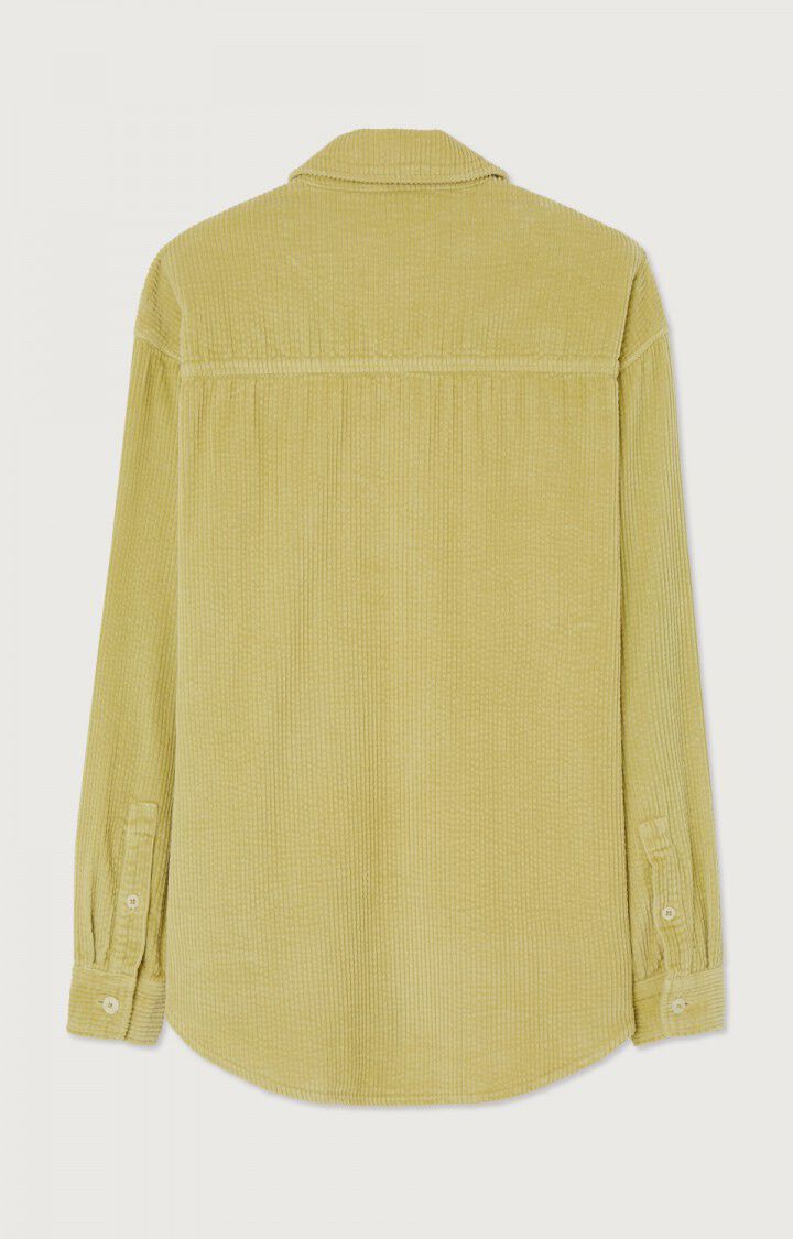 American Vintage Chemise Femme Padow - ARGAN Manches Longues Jaune - E23B