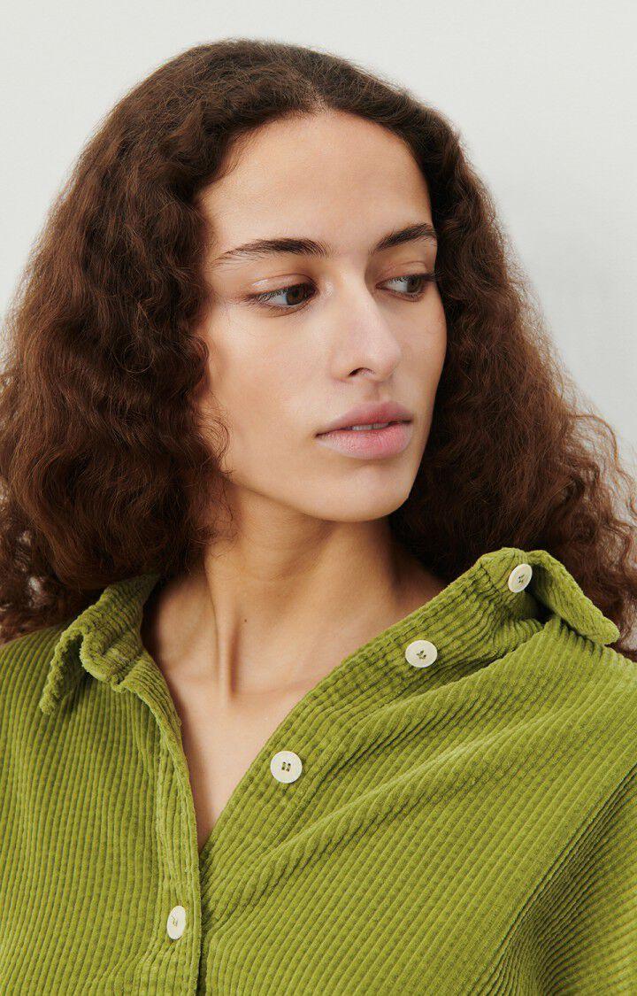 American Vintage Chemise Femme Padow - CAMELEON VINTAGE 59 Manches Longues Vert - E24
