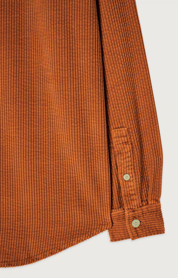 American Vintage Chemise Femme Padow - CANNELLE VINTAGE 59 Manches Longues Marron - H23