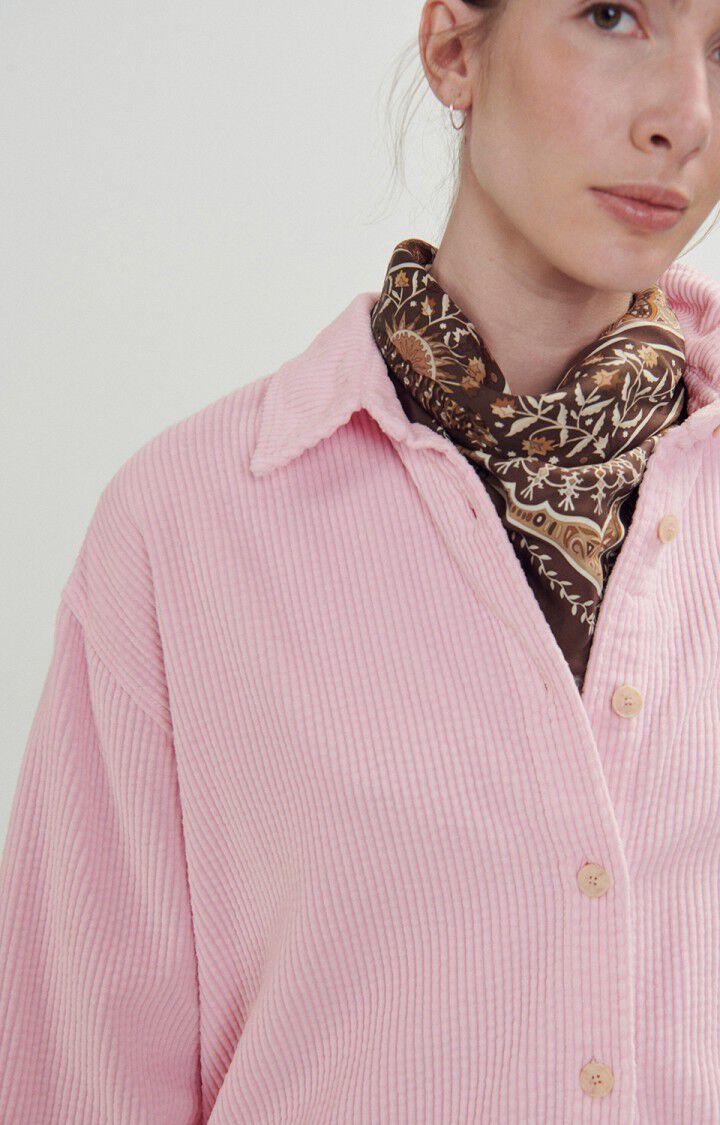 American Vintage Chemise Femme Padow - DRAGEE VINTAGE 59 Manches Longues Rose - E24