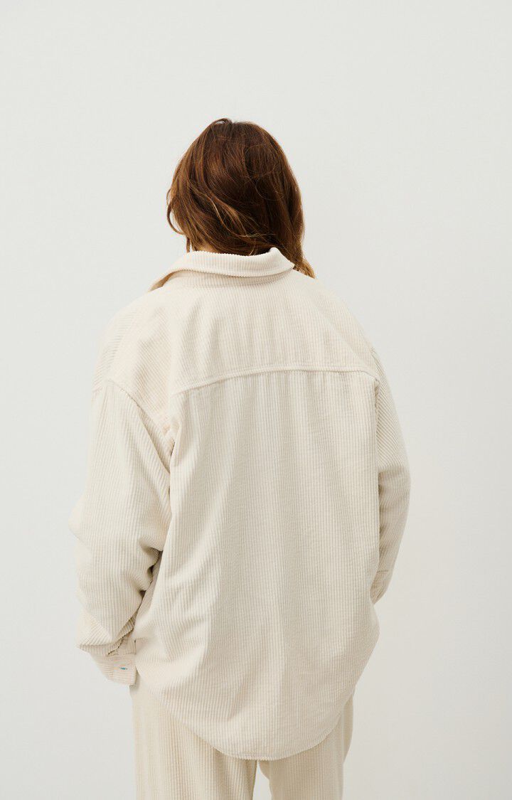 American Vintage Chemise Femme Padow - ECRU VINTAGE 59 Manches Longues Beige - E25