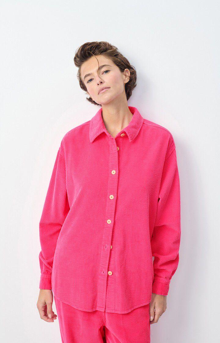 american vintage Chemise femme Padow - FUCHSIA VINTAGE 59 Manches longues Rose - H24