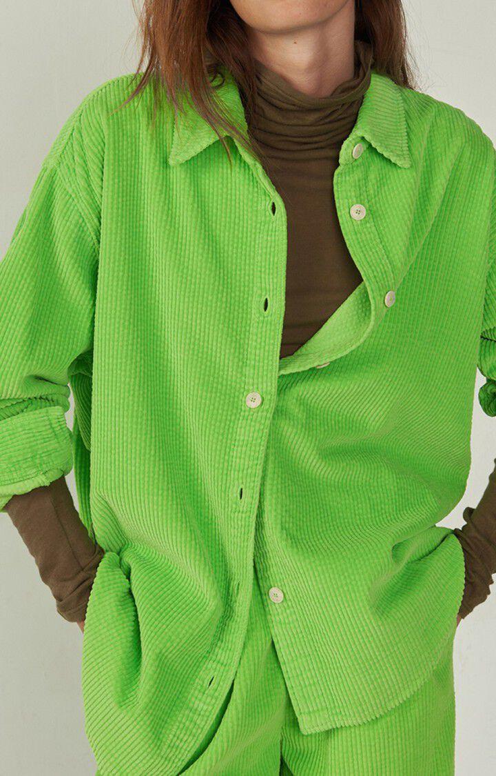 American Vintage Chemise Femme Padow - GRANNY 59 Manches Longues Vert - H22B