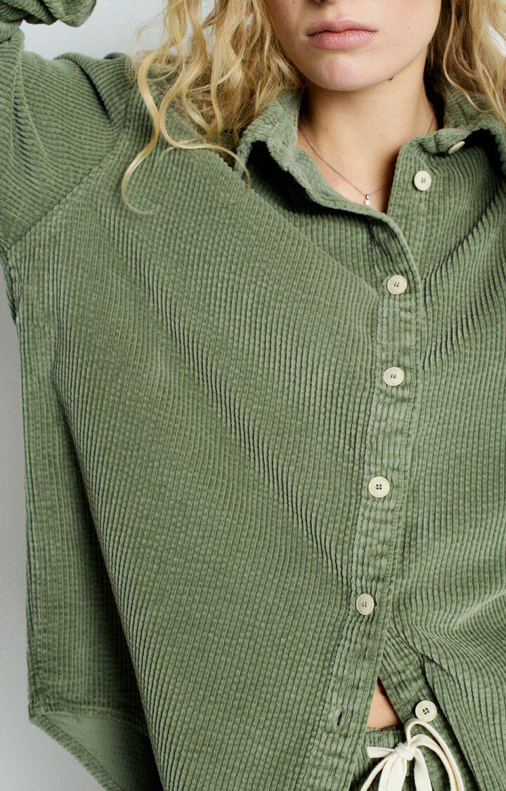 American Vintage Chemise Femme Padow - RIVE VINTAGE 59 Manches Longues Vert - E25