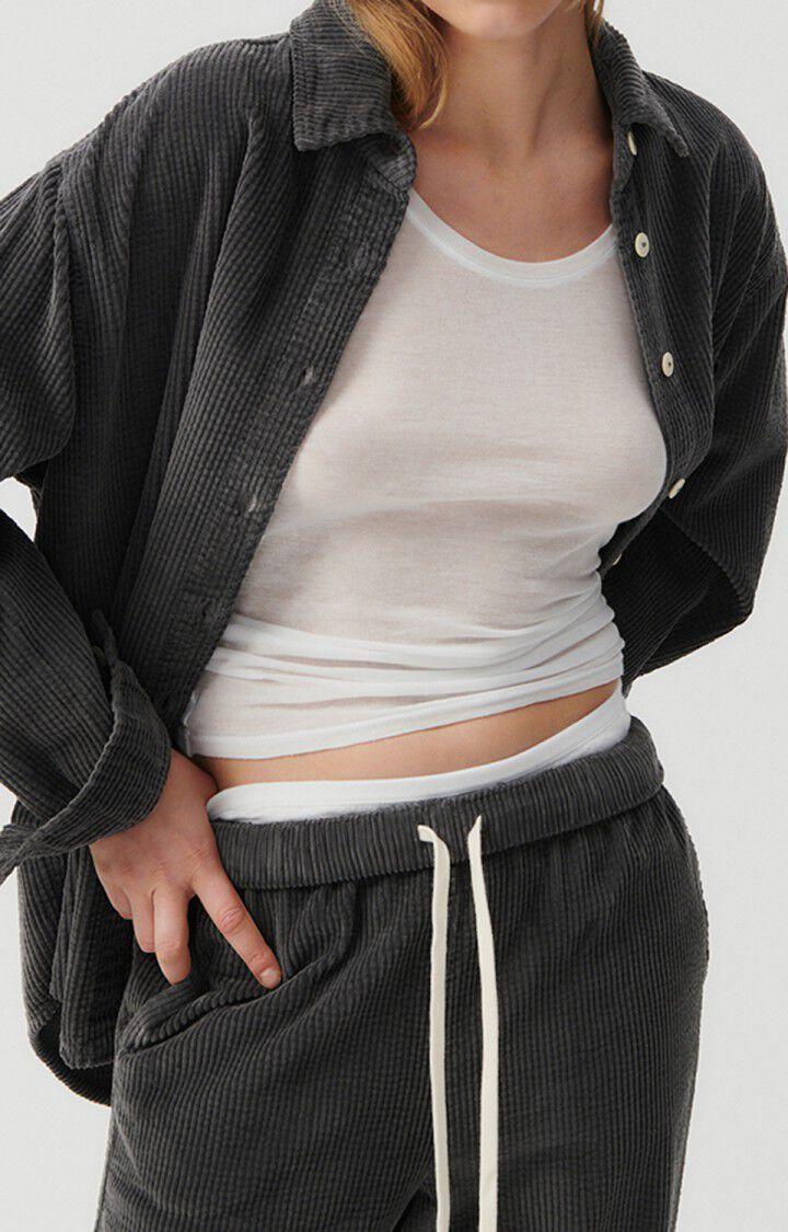 american vintage Chemise femme Padow - ZINC 59 Manches longues Gris - H23