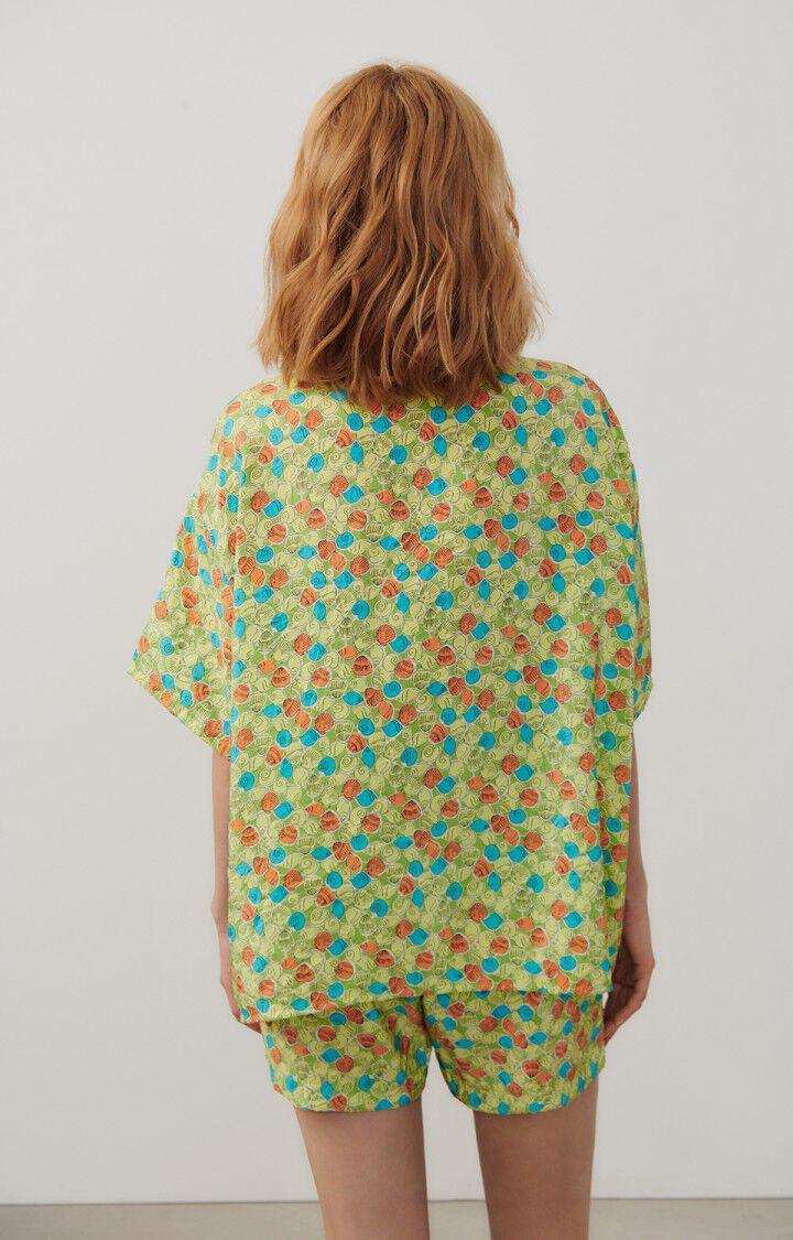 American Vintage Chemise Femme Scarow - BRIGITTE 19 Manches Courtes Vert - E24