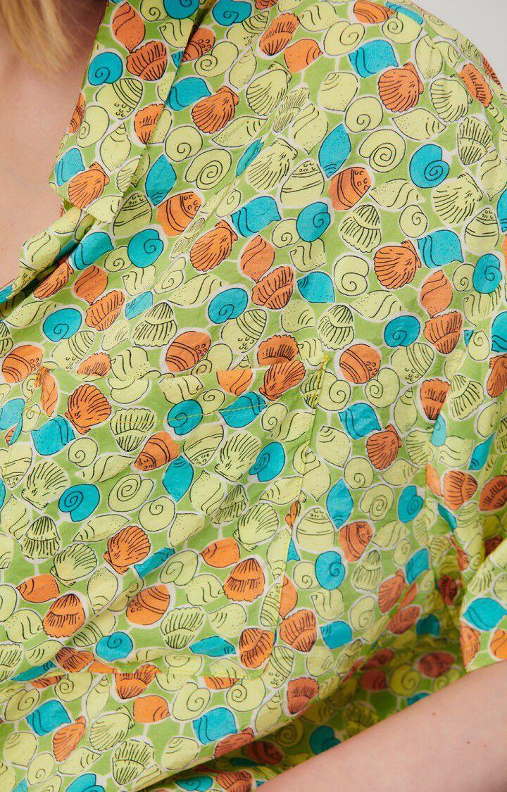 American Vintage Chemise Femme Scarow - BRIGITTE 19 Manches Courtes Vert - E24