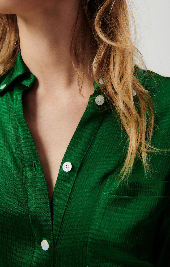 American Vintage Chemise Femme Shaning - ANETH 56 Manches Longues Vert - E23