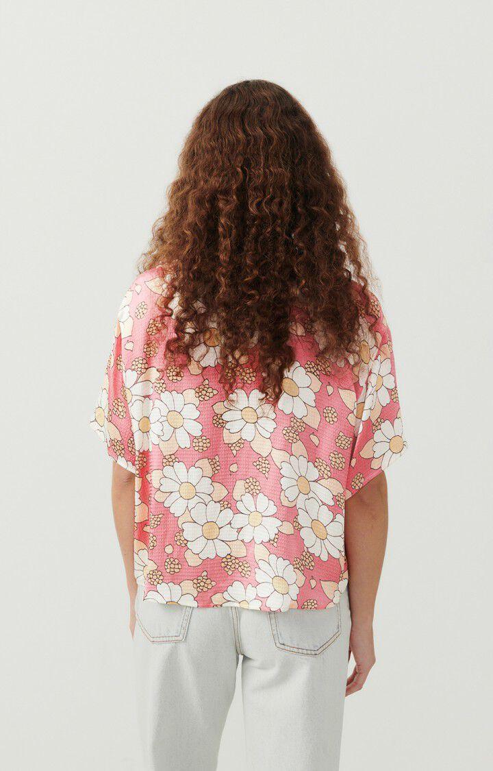 American Vintage Chemise Femme Shaning - ANNIE 20 Manches Courtes Rose - E24
