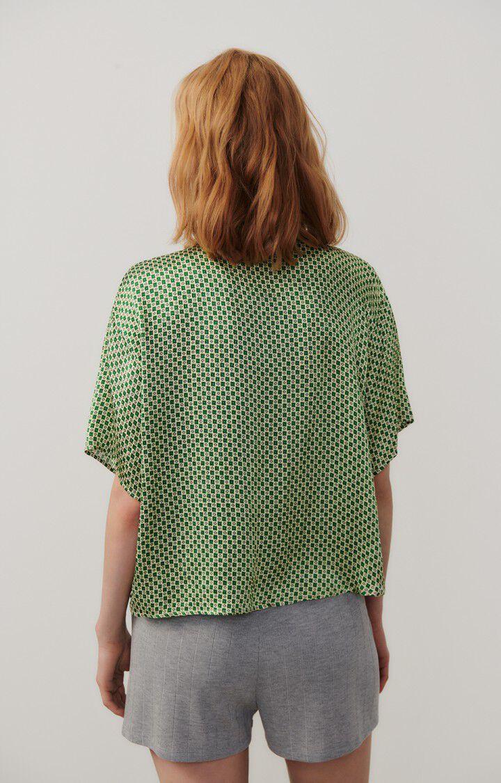 American Vintage Chemise Femme Shaning - ARMANDE 20 Manches Courtes Vert - E24