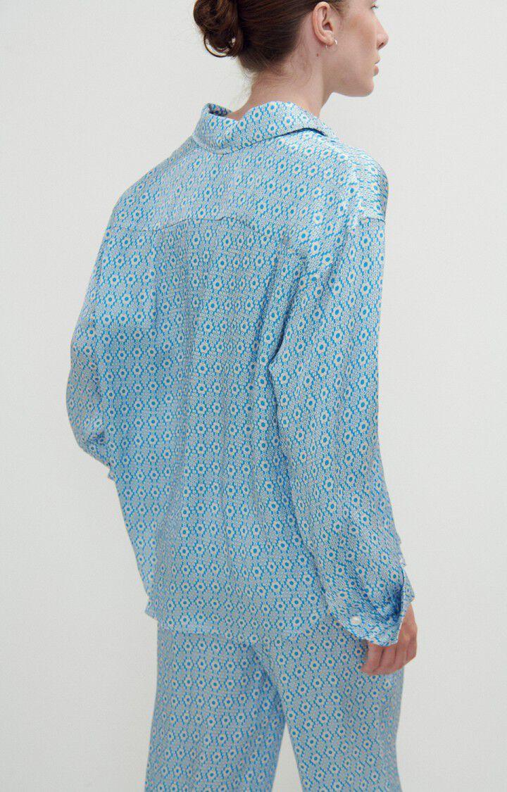 American Vintage Chemise Femme Shaning - MIA 53 Manches Longues Bleu - H23