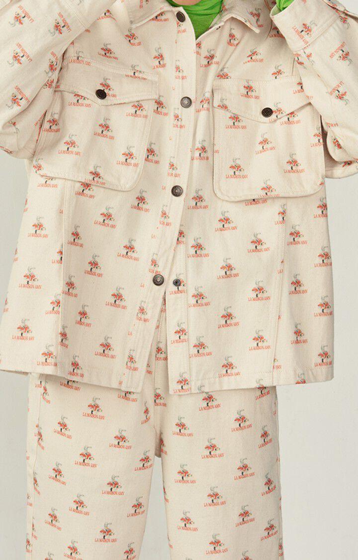 american vintage Chemise femme Spywood - BUNNY 50 Manches longues Beige - E23
