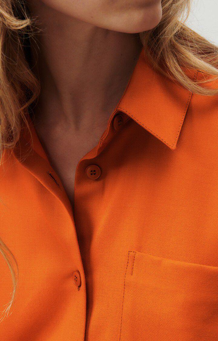 American Vintage Chemise Femme Tabinsville - CANNELLE 59 Manches Longues Marron - H23