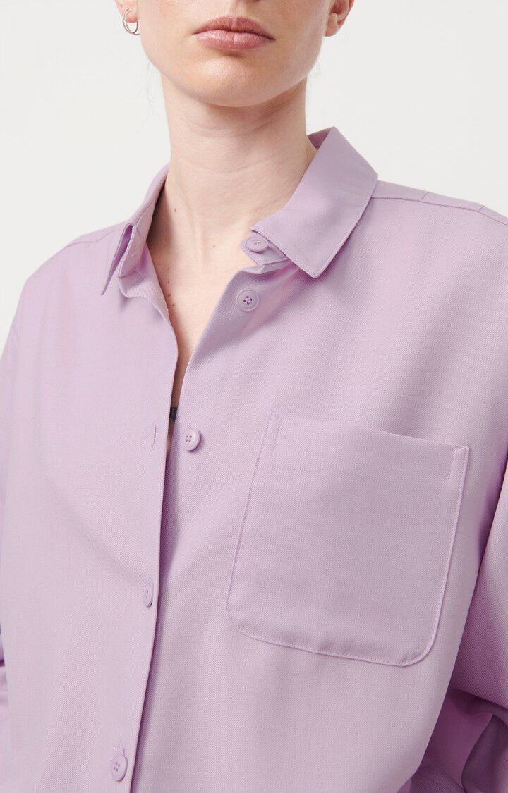 American Vintage Chemise Femme Tabinsville - PARME 59 Manches Longues Violet - E23