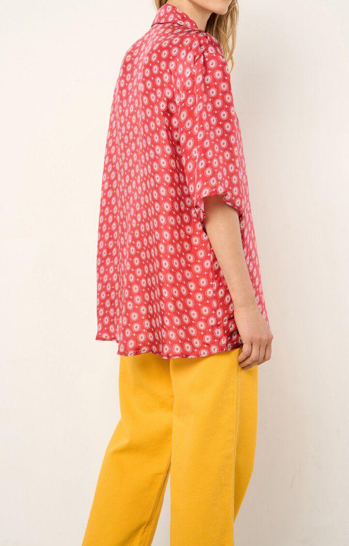 American Vintage Chemise Femme Tainey - JOSETTE Manches 3/4 Rouge - E21