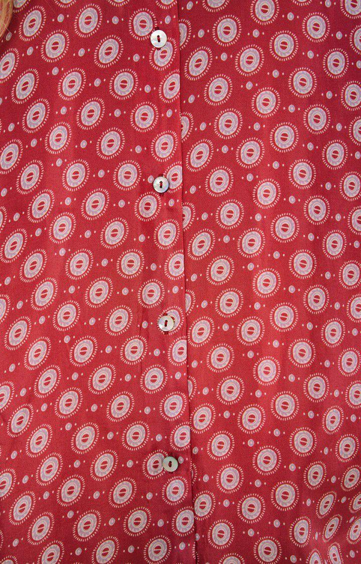 American Vintage Chemise Femme Tainey - JOSETTE Manches 3/4 Rouge - E21
