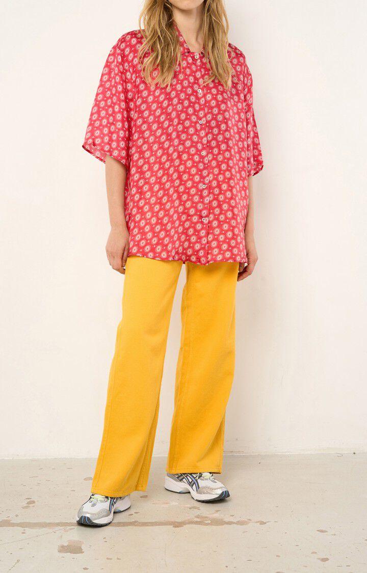 American Vintage Chemise Femme Tainey - JOSETTE Manches 3/4 Rouge - E21