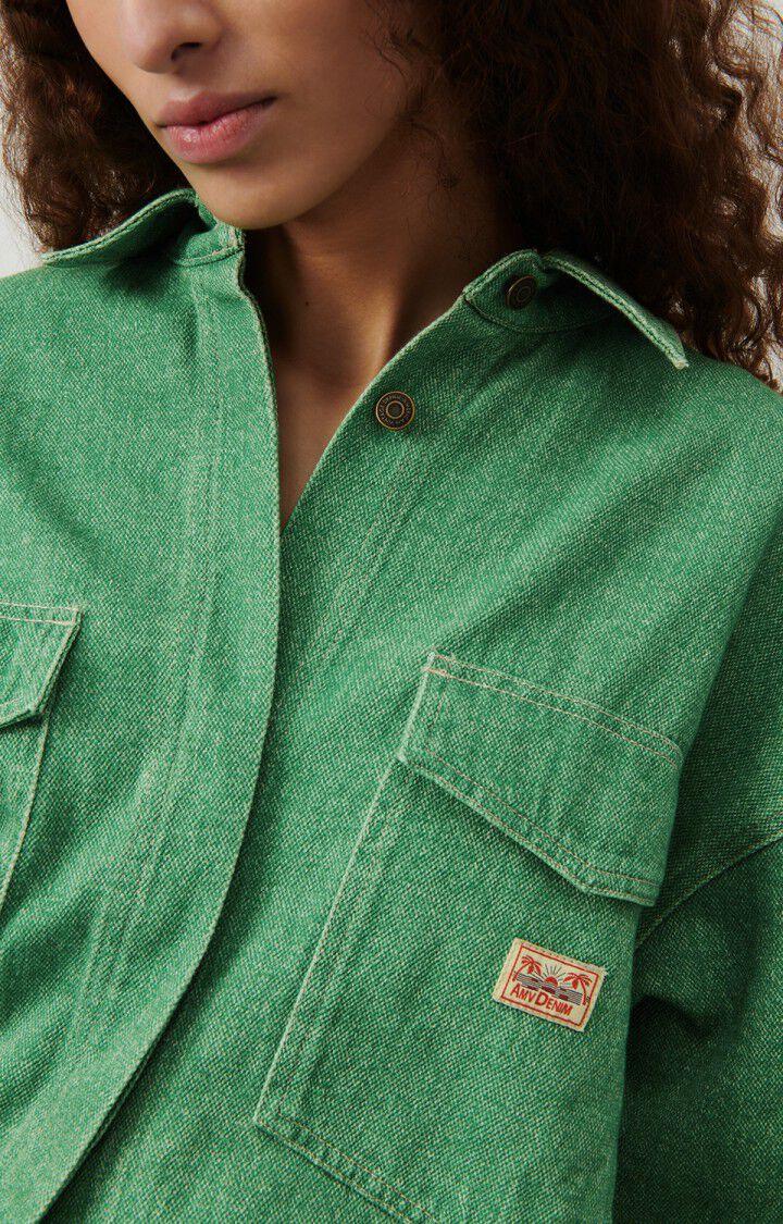 American Vintage Chemise Femme Tineborow - BASILIC 50 Manches Longues Vert - E24