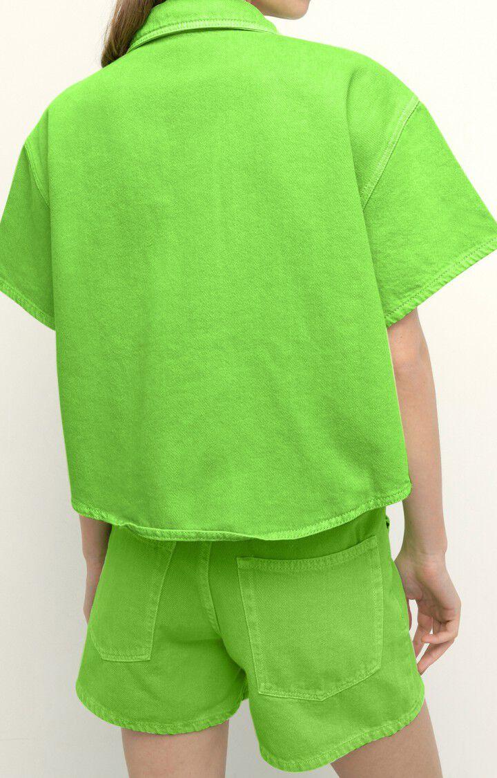 American Vintage Chemise Femme Tineborow - POMME VERTE VINTAGE Manches Courtes Vert - E21