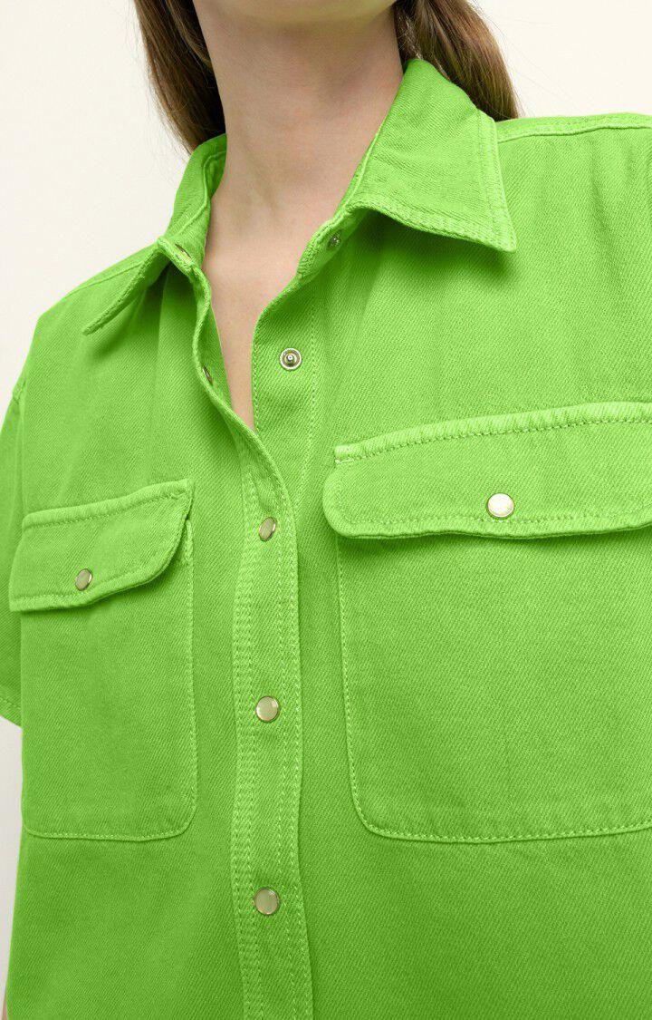 American Vintage Chemise Femme Tineborow - POMME VERTE VINTAGE Manches Courtes Vert - E21
