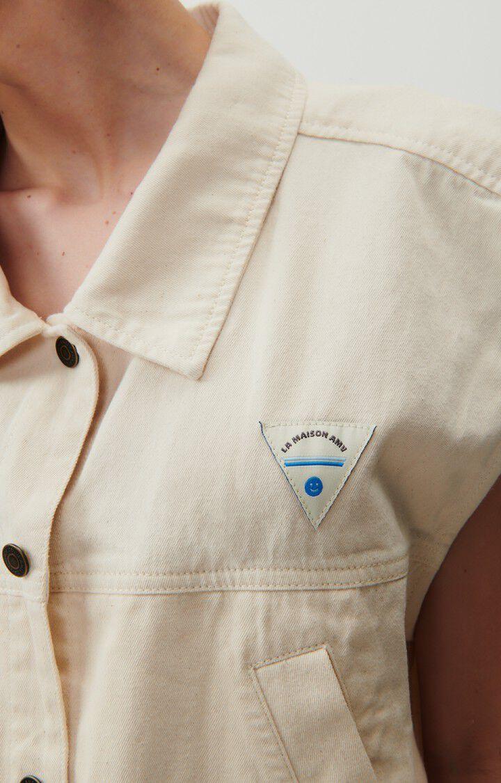 American Vintage Chemise Femme Tirabay - ECRU 0 Sans Manches Beige - E23