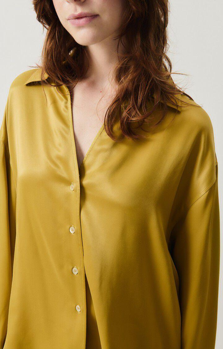 American Vintage Chemise Femme Unyl - MORDORE 51 Manches Longues Jaune - H24