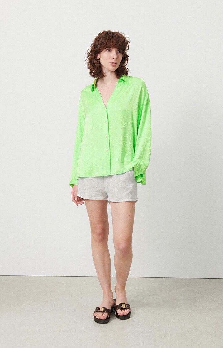 American Vintage Chemise Femme Widland - AMANDERAIE 51 Manches Longues Vert - E24
