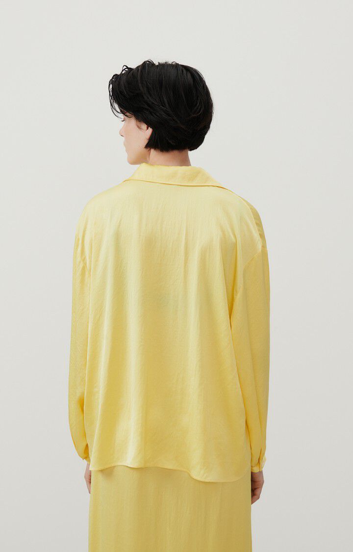 American Vintage Chemise Femme Widland - CEDRAT 51 Manches Longues Jaune - H23