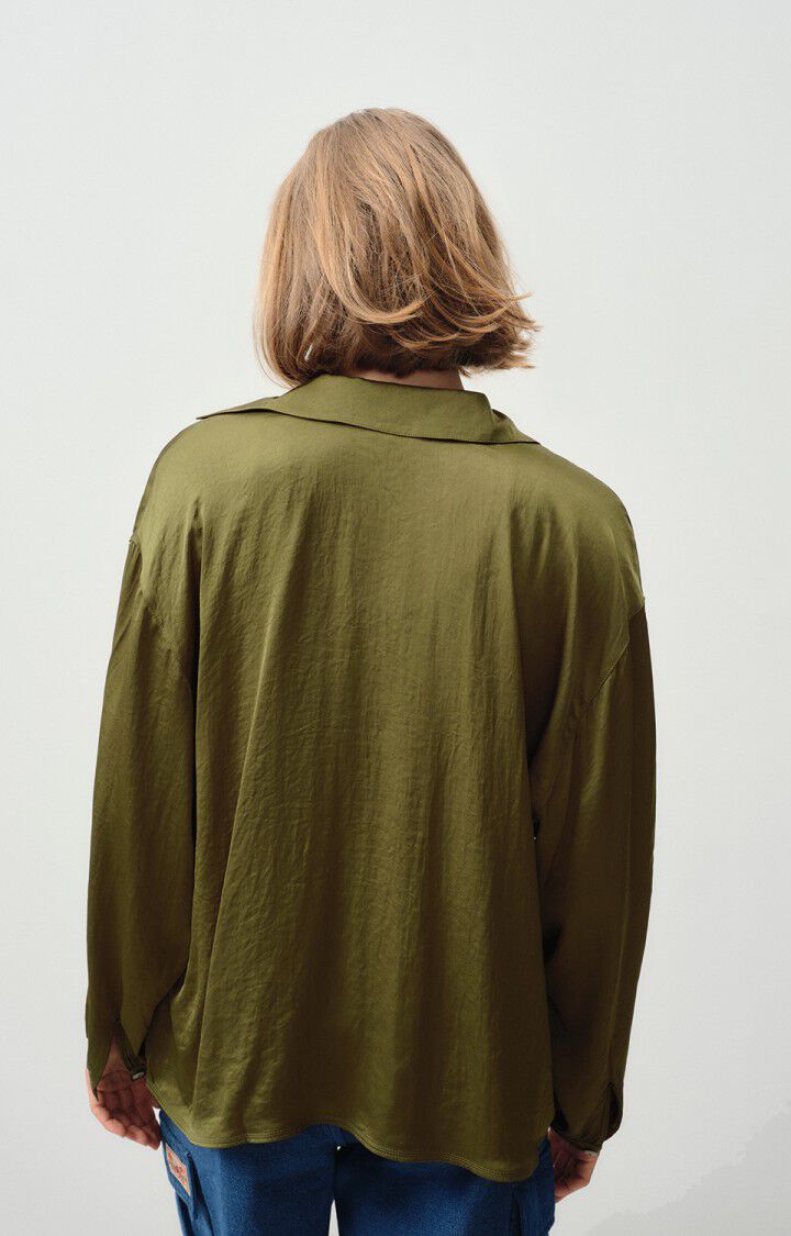 American Vintage Chemise Femme Widland - THYM 51 Manches Longues Vert - E24