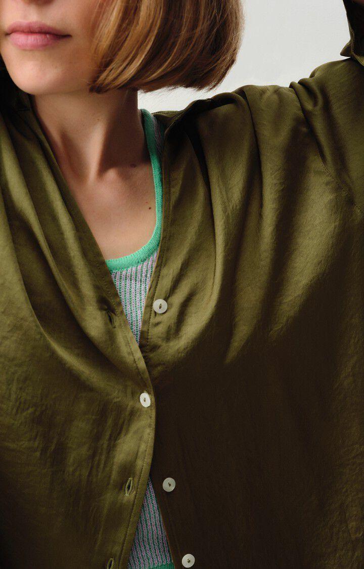 American Vintage Chemise Femme Widland - THYM 51 Manches Longues Vert - E24