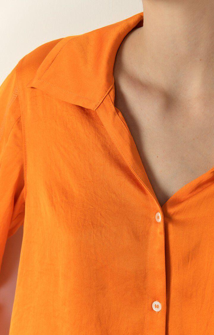 American Vintage Chemise Femme Widland - VITAMINES 60 Manches Longues Orange - E23