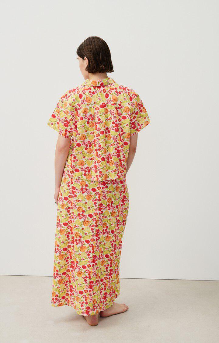 American Vintage Chemise Femme Ylyvow - ANDREA 18 Manches Courtes Blanc - E24