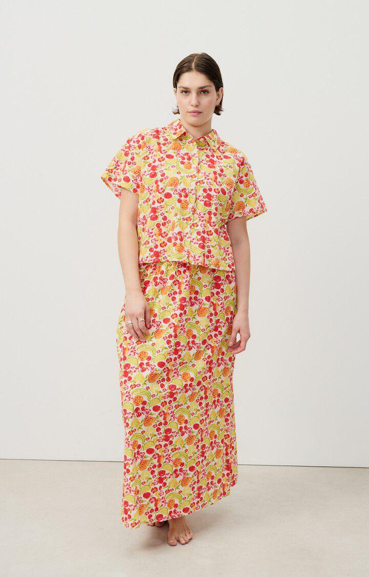 American Vintage Chemise Femme Ylyvow - ANDREA 18 Manches Courtes Blanc - E24