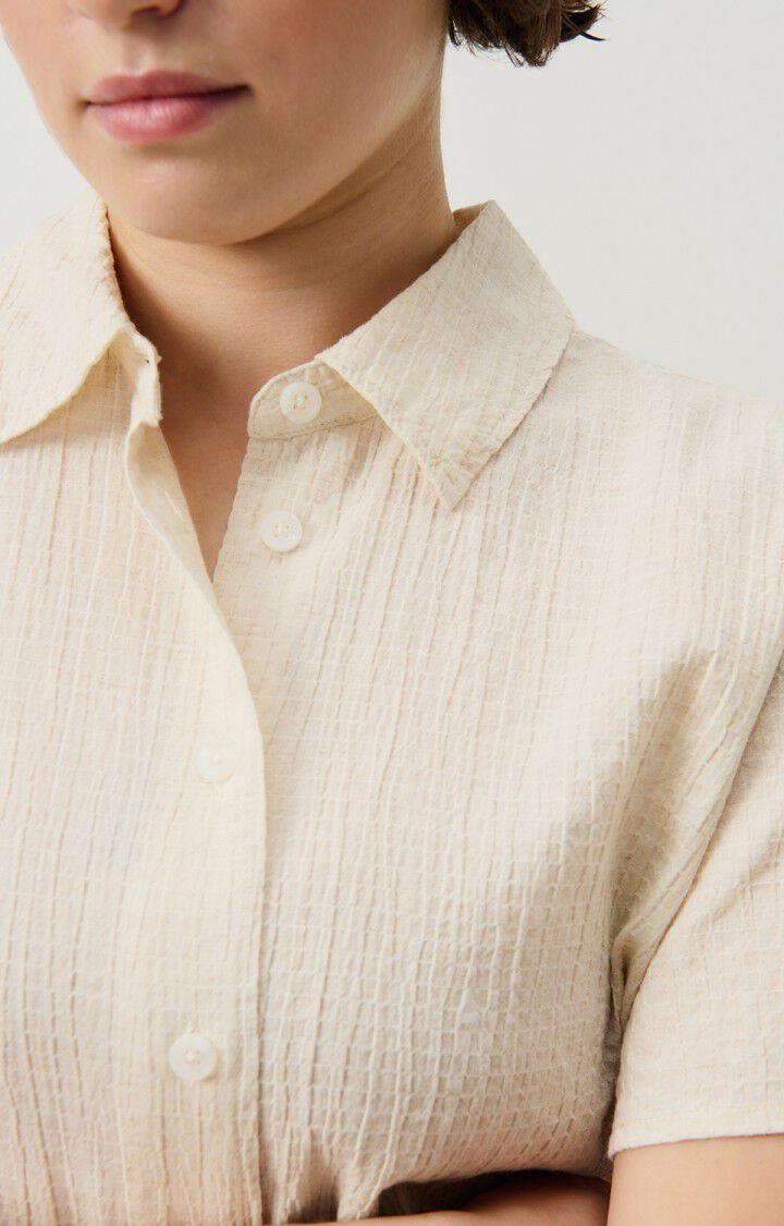 American Vintage Chemise Femme Ylyvow - ECRU 18 Manches Courtes Beige - E24