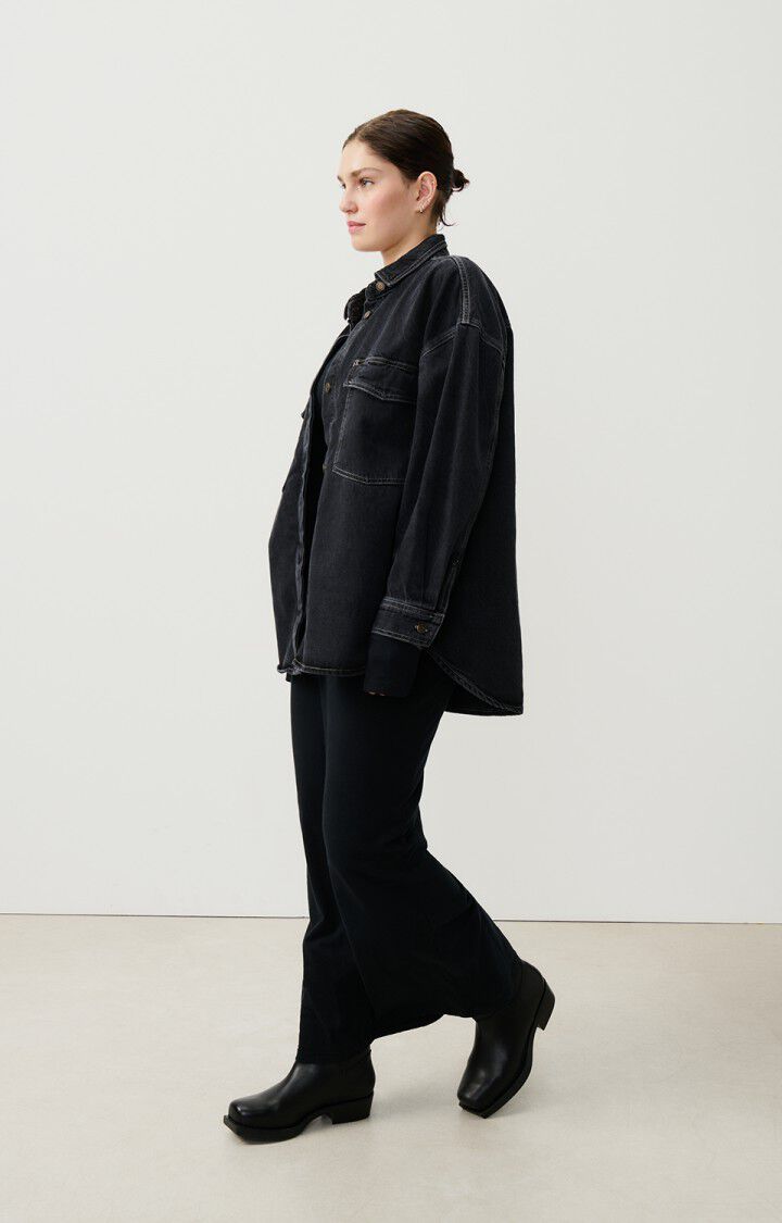 American Vintage Chemise Femme Yopday - BLACK VINTAGE 50 Manches Longues Noir - E25