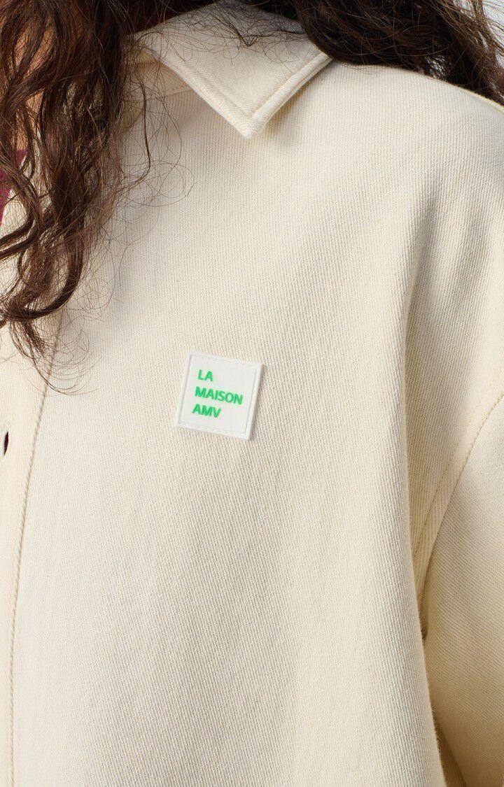 American Vintage Chemise Homme Afaz - ECRU 65 Manches Longues Beige - E25