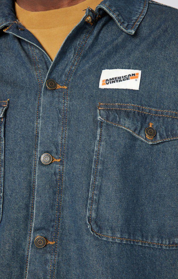 American Vintage Chemise Homme Astury - DIRTY 57 Manches Longues Bleu - E23