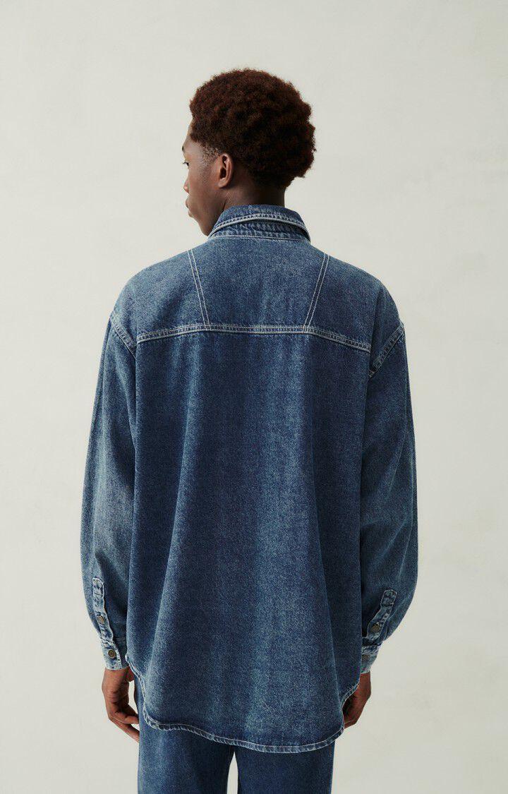 American Vintage Chemise Homme Astury - STONE 62 Manches Longues Bleu - E24