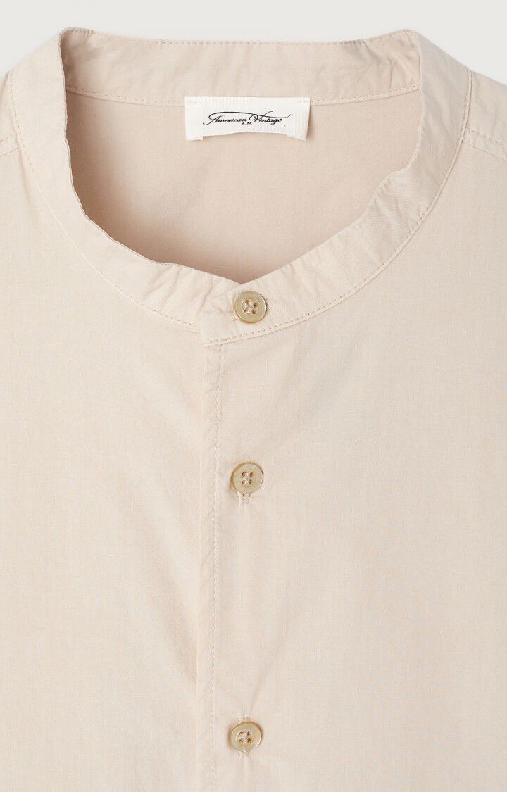 American Vintage Chemise Homme Bailow - ARGAN 29 Manches Courtes Beige - E25