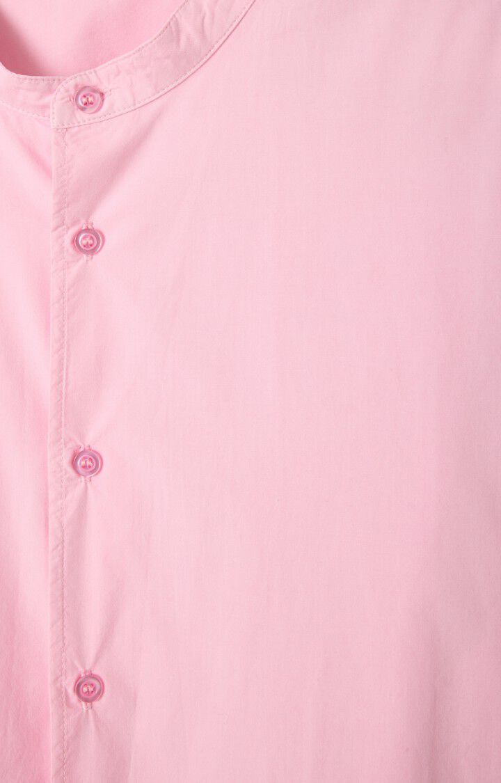 American Vintage Chemise Homme Bailow - ROSE POUDREE 29 Manches Courtes Rose - E25