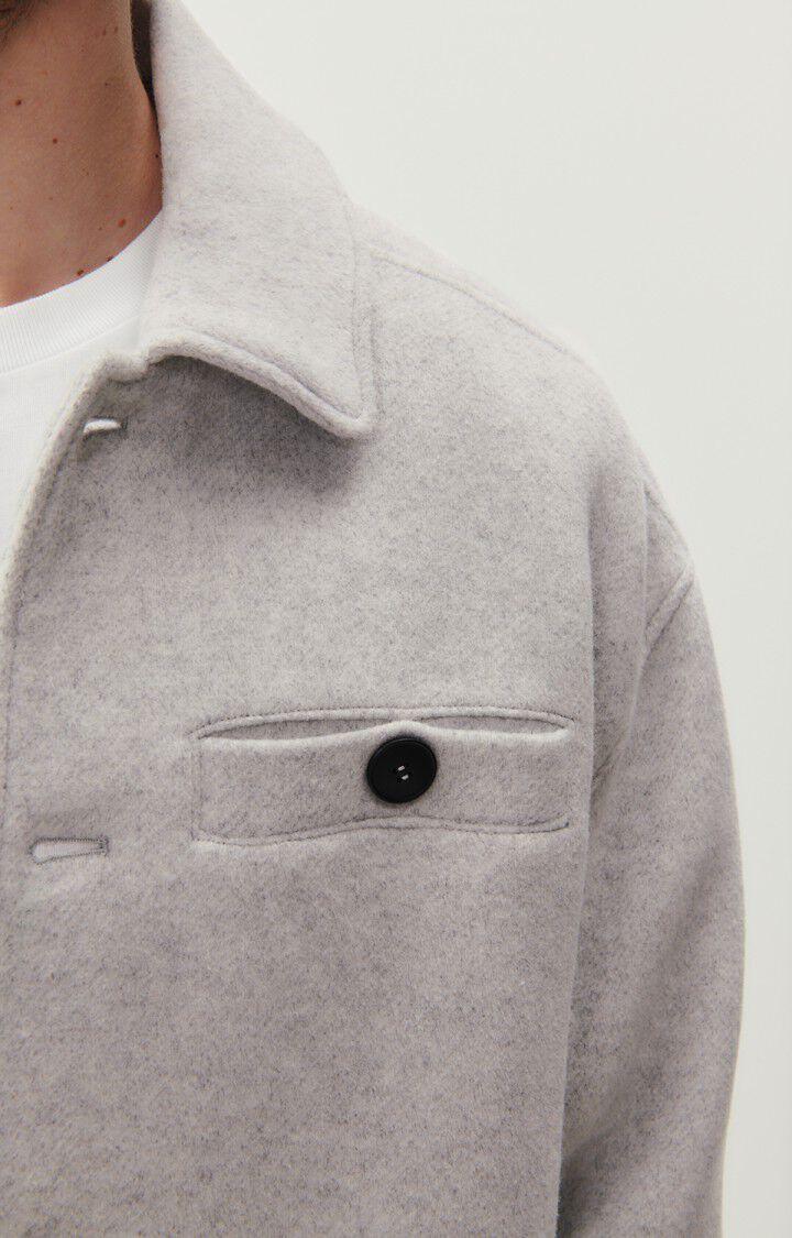American Vintage Chemise Homme Bydrock - GRIS CHINE 44 Manches Longues Gris - E23