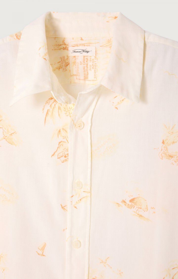 American Vintage Chemise Homme Bygoo - MAURICE 65 Manches Longues Blanc - E24