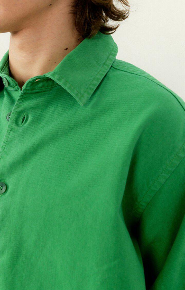 American Vintage Chemise Homme Chopamy - PRINTANIER 65 Manches Longues Vert - E23