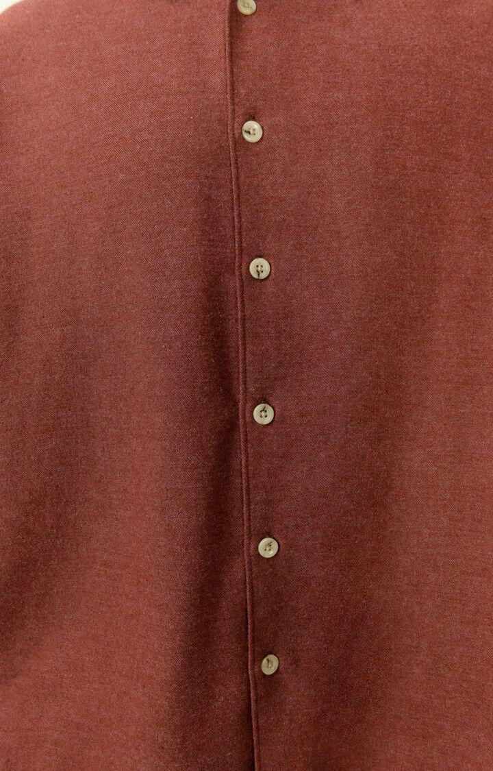 American Vintage Chemise Homme Dakota - EPICES CHINE Manches Longues Marron - H22