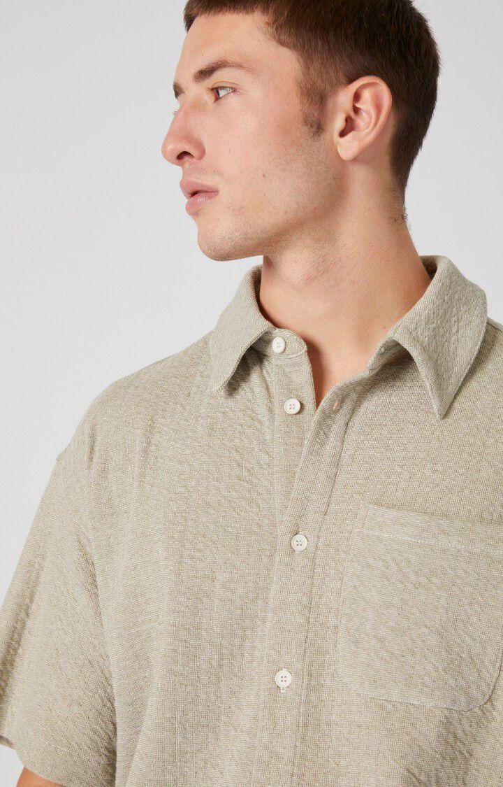 American Vintage Chemise Homme Didow - SAUGE CHINE Manches Courtes Gris - E22